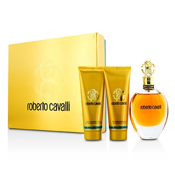 Roberto Cavalli (New) Coffret: Eau De Parfum Spray 75ml/2.5oz + Body Lotion 75ml/2.5oz + Shower Gel 75ml/2.5oz