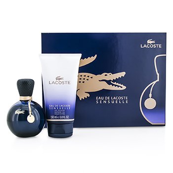 Eau De Lacoste Sensuelle Coffret: Eau De Parfum Spray 90ml/3oz + Shower Gel 150ml/5oz