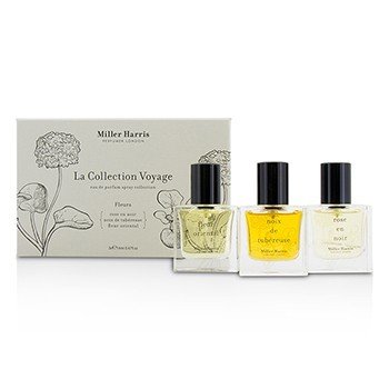 Colección La Collection Voyage Fleurs Eau De Parfum Spray: Fleur Oriental + Noix De Tubereuse + Rose En Noir