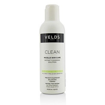 Clean Micelle Skin Care Instant Cleansing Solution - All Skin Types (Even Sensitive)