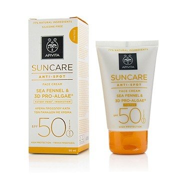 Crema Facial Cuidado Solar Anti-Manchas SPF 50 -Con Tinte