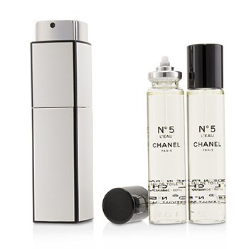 Chanel No.5 LEau Eau De Toilette Purse Spray Y 2 Repuestos