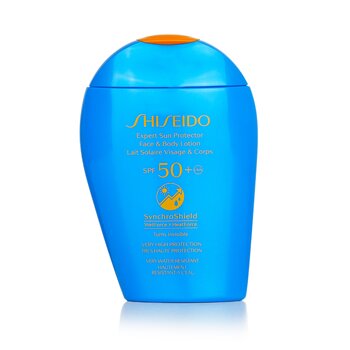 Shiseido Expert Sun Protector SPF 50+UVA Loción Corporal & Facial (Se Vuelve Invisible, Protección Muy Alta, Muy Resistente al Agua)
