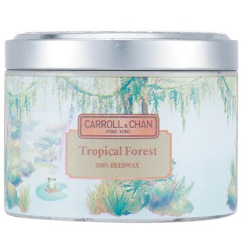 The Candle Company (Carroll & Chan) Vela en Lata 100% de Cera de Abejas - Tropical Forest
