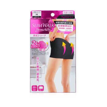 Buttocks Shorts for Sports, #Black (Size: M)