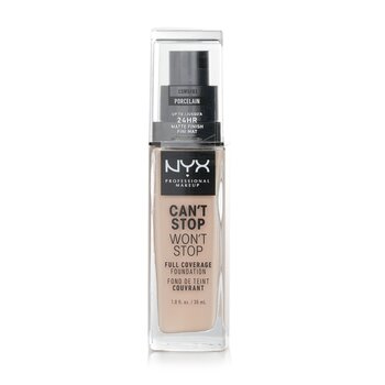 NYX Cant Stop Wont Stop Full Coverage Foundation - # Porcelin
