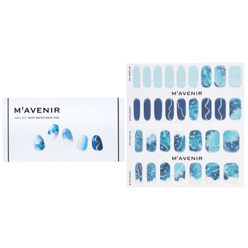 Mavenir Nail Sticker (Blue) - # Deep Water Wave Nail