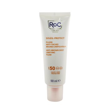 ROC Soleil-Protect Anti-Brown Fluido Unificante de Manchas SPF 50 UVA & UVB (Reduce Visiblemente las Manchas Oscuras)