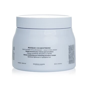 Kerastase Mascarilla capilar Blond Absolu Masque Cicaextreme de acondicionamiento intenso para después de la decoloración (producto de salón) 948482