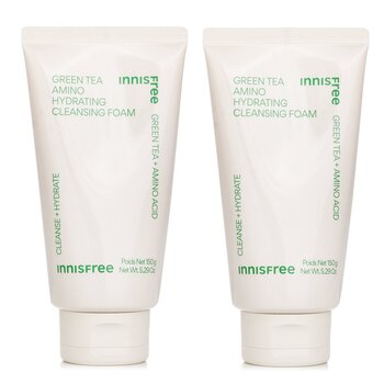 【1+1 Set】Green Tea Hydrating Amino Acid Cleansing Foam