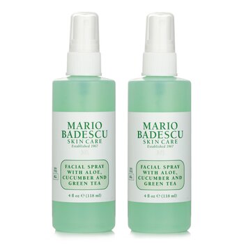 【1+1 Set】Facial Spray With Aloe, Cucumber And Green Tea - For All Skin Types