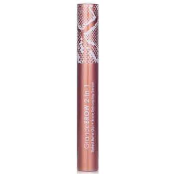 Grande Cosmetics (GrandeLash) GrandeBROW 2 en 1 Gel para cejas con color + Suero potenciador de cejas - # Oscuro