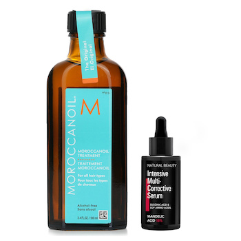 Moroccanoil Moroccanoil Moroccanoil Treatment - Original (For All Hair Types) 100ml X Natural Beauty Intensive Multi-Corrective Serum - Mandelic Acid 18% (Exp Date: 12/2025) 35ml