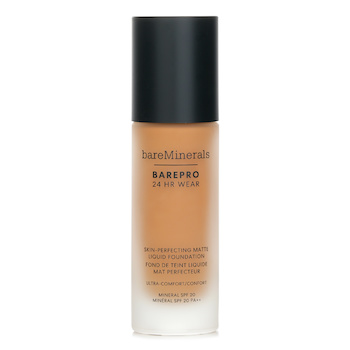 Bare Escentuals BAREPRO 24HR WEAR Base Líquida Mate Perfeccionadora de Piel Mineral SPF 20 - # Medium 37 Warm