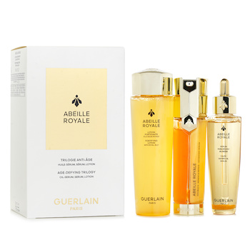 Guerlain Set Dúo Abeille Royale Antiedad de 3 Pasos (Loción 150 ml + Sérum Avanzado 50 ml + Aceite Acuoso 50 ml)