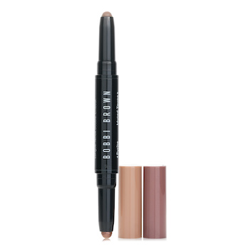 Bobbi Brown Lápiz de Sombra en Crema de Larga Duración de Doble Punta - # Pyrite/Muted Taupe